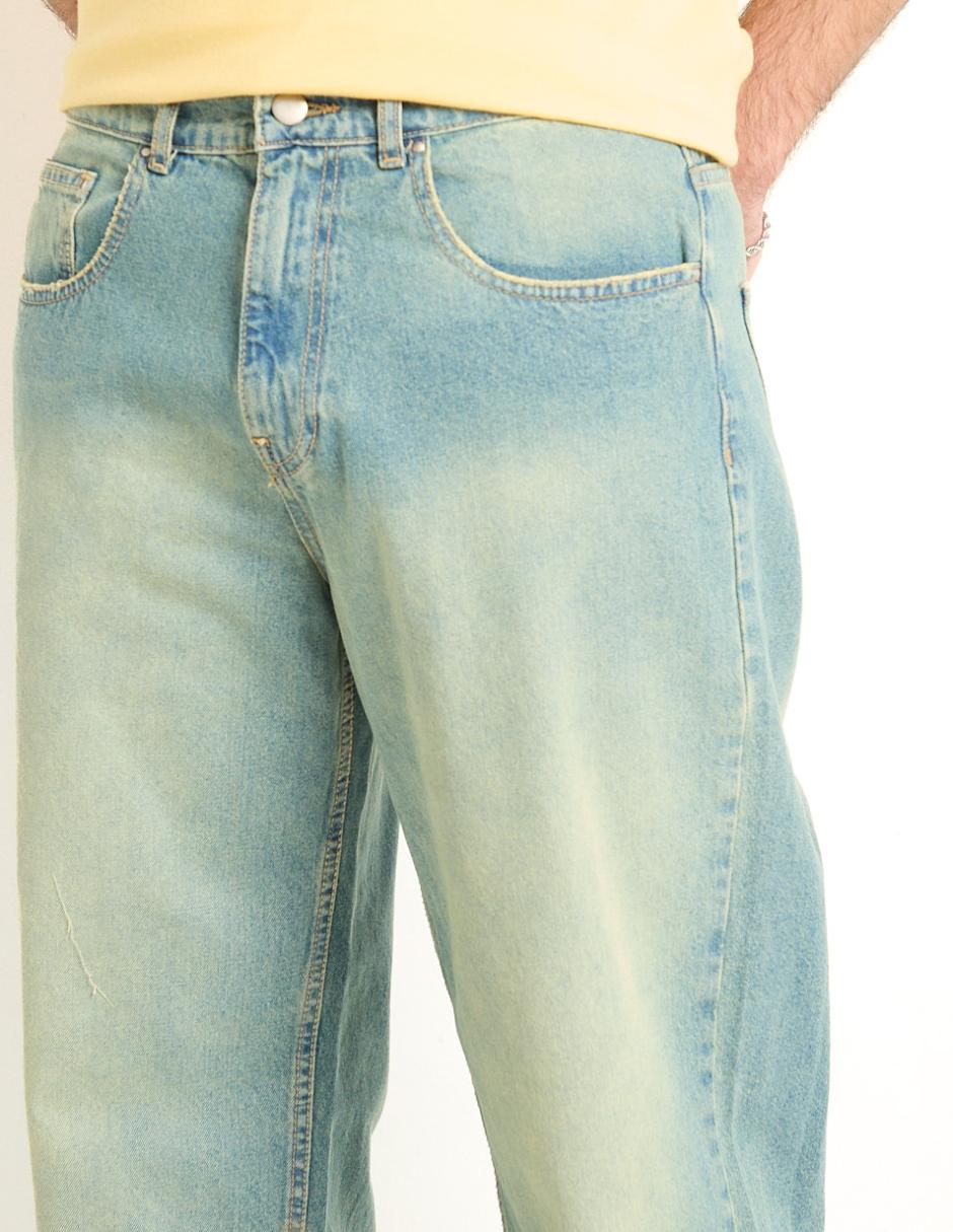 Jeans Straight lavado stone wash para hombre
