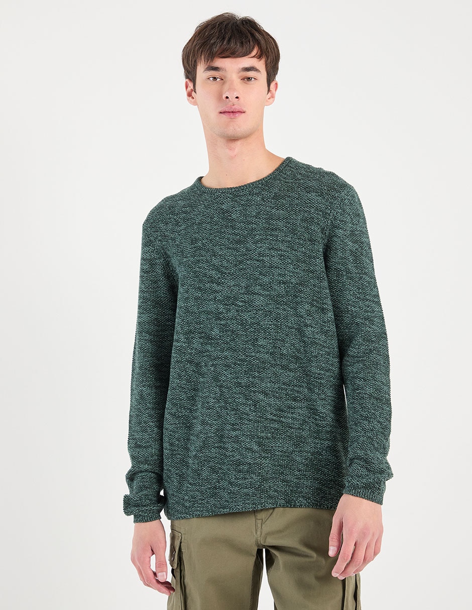 Suéter cuello redondo para hombre