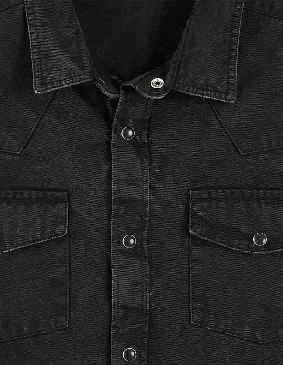 Camisa casual de algodón manga larga para hombre 5