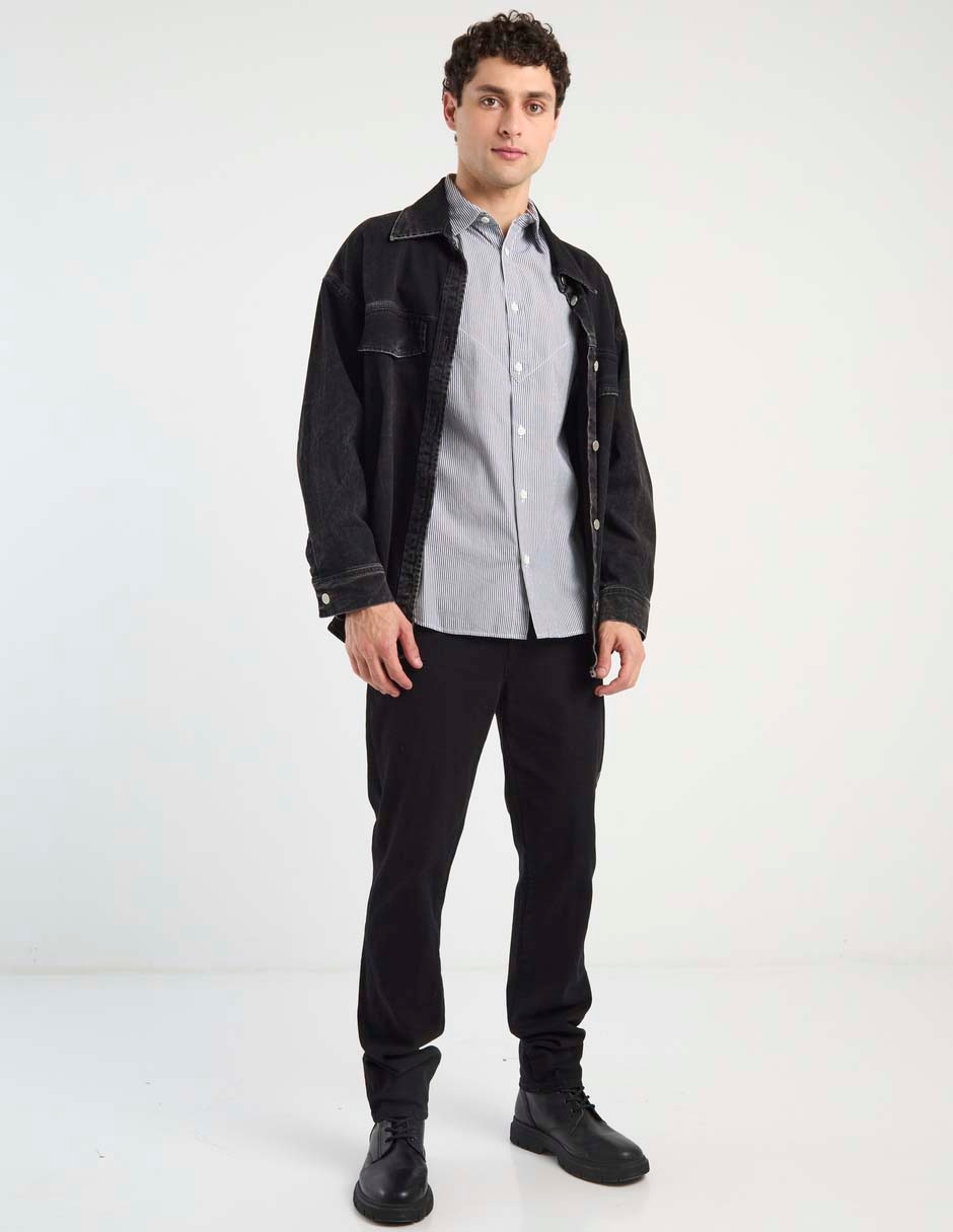 Camisa casual manga larga para hombre 3