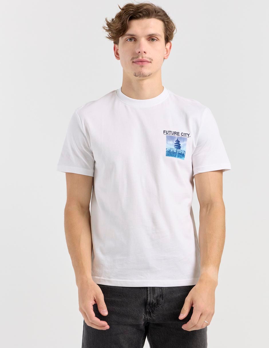 Playera cuello redondo para hombre