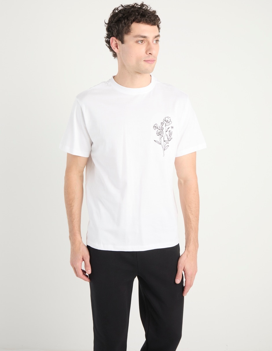 Playera cuello redondo para hombre