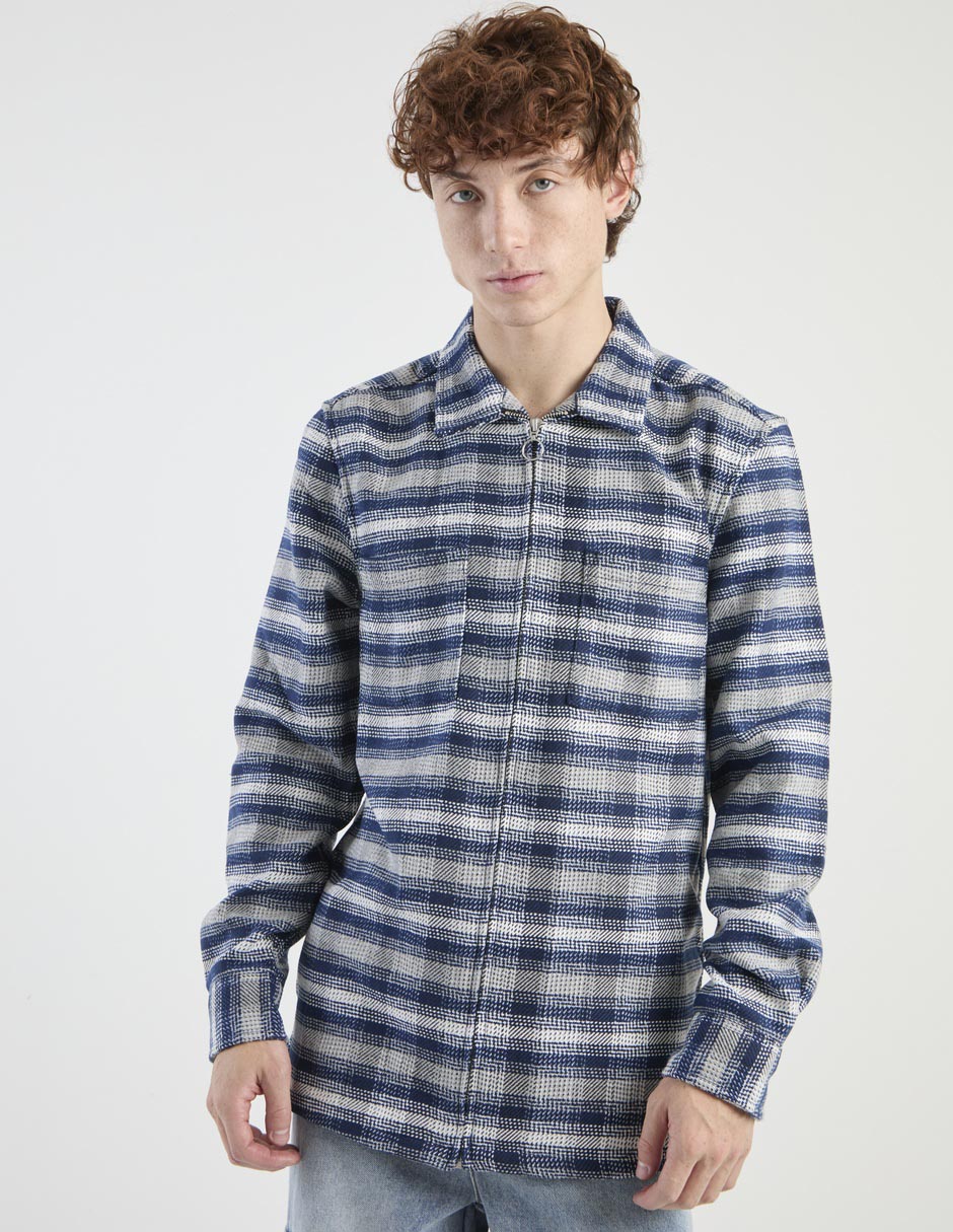 Chamarra casual con bolsillos para hombre Chamarra casual con bolsillos para hombre