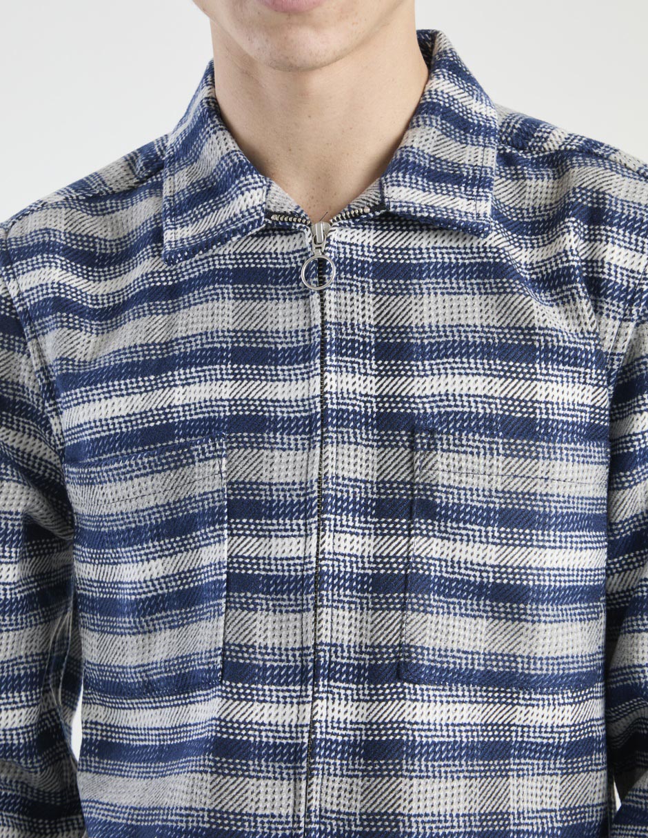 Chamarra casual con bolsillos para hombre 4