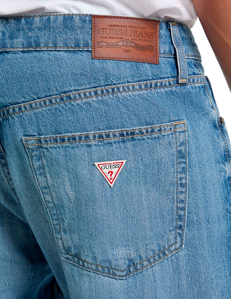 Jeans straight M5GA1BD5NV1-GJSL deslavado para hombre 5