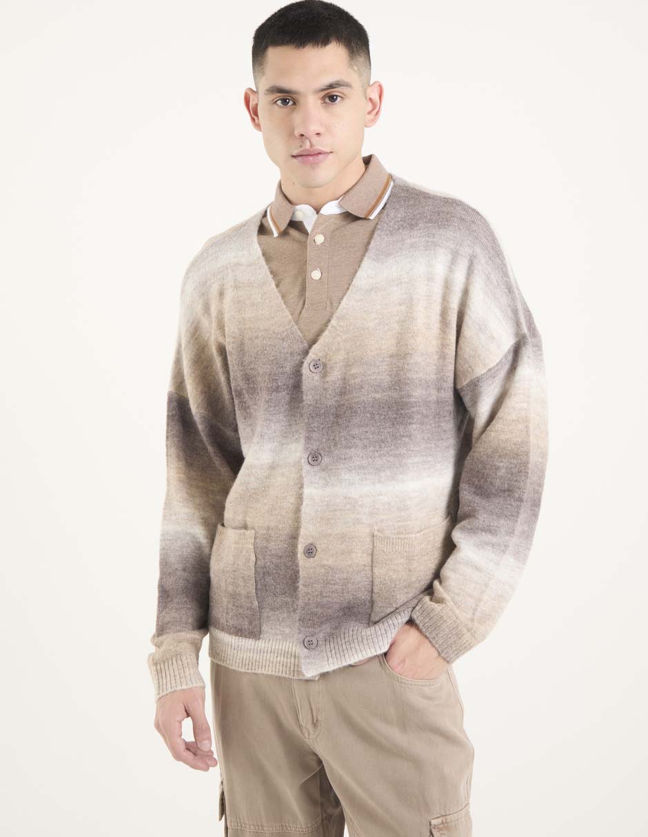 Suéter cuello V para hombre