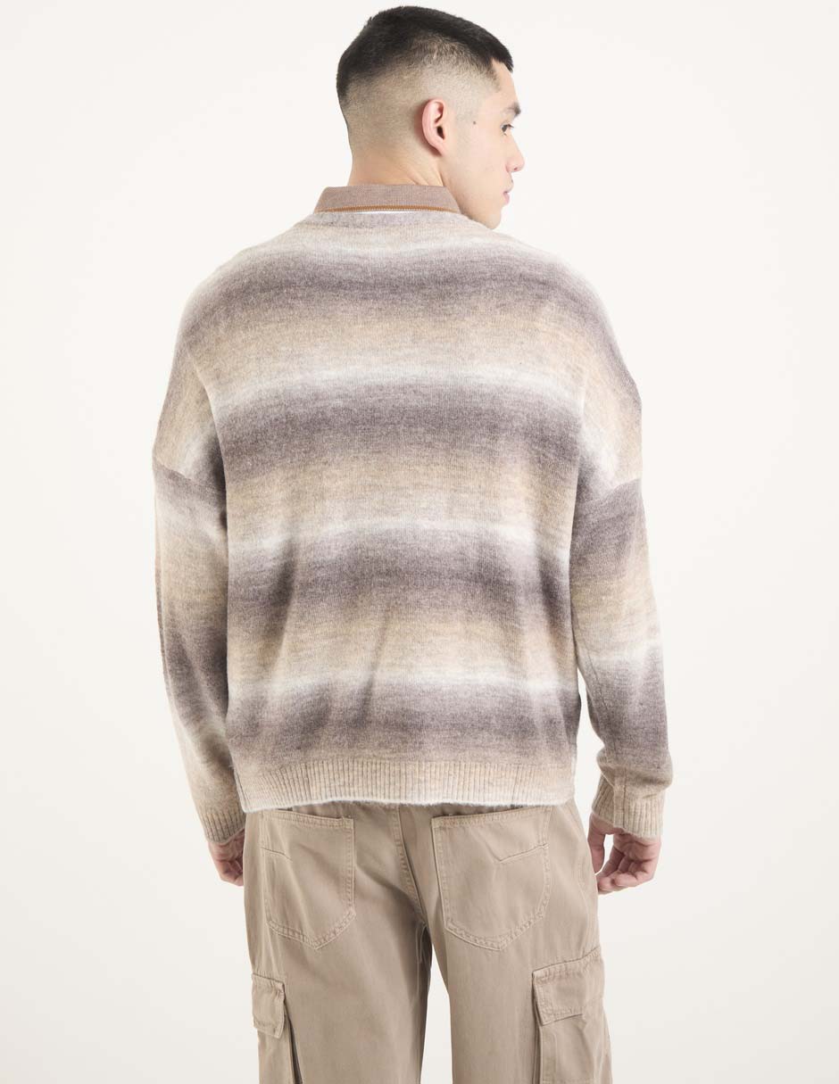 Suéter cuello V para hombre 2
