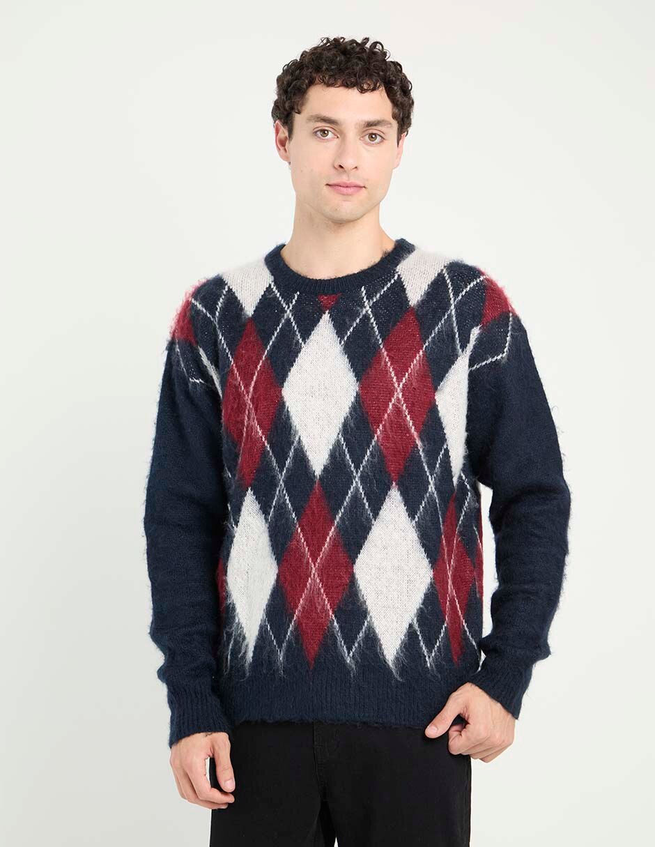 Suéter cuello redondo para hombre
