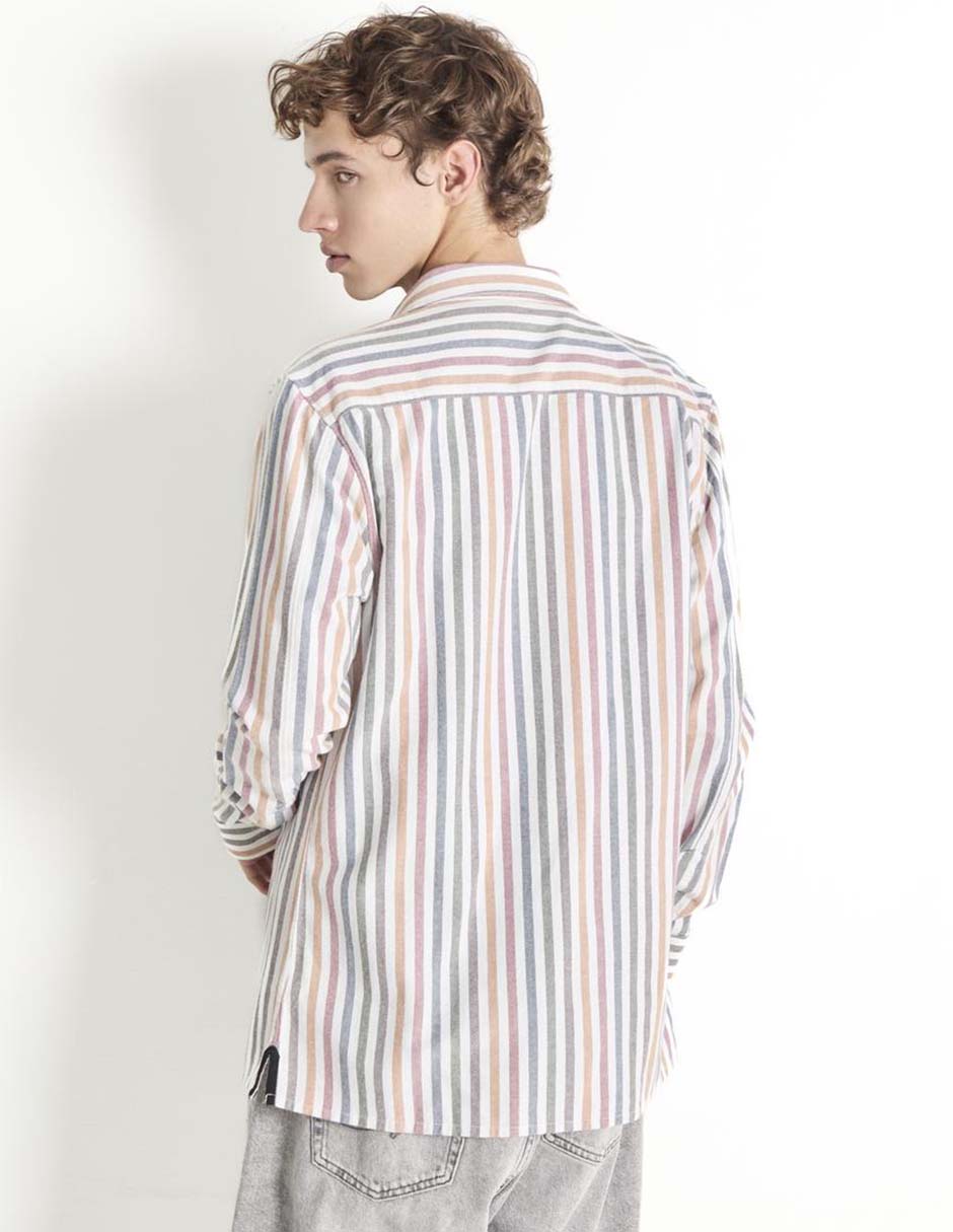 Camisa casual de algodón manga larga para hombre 2