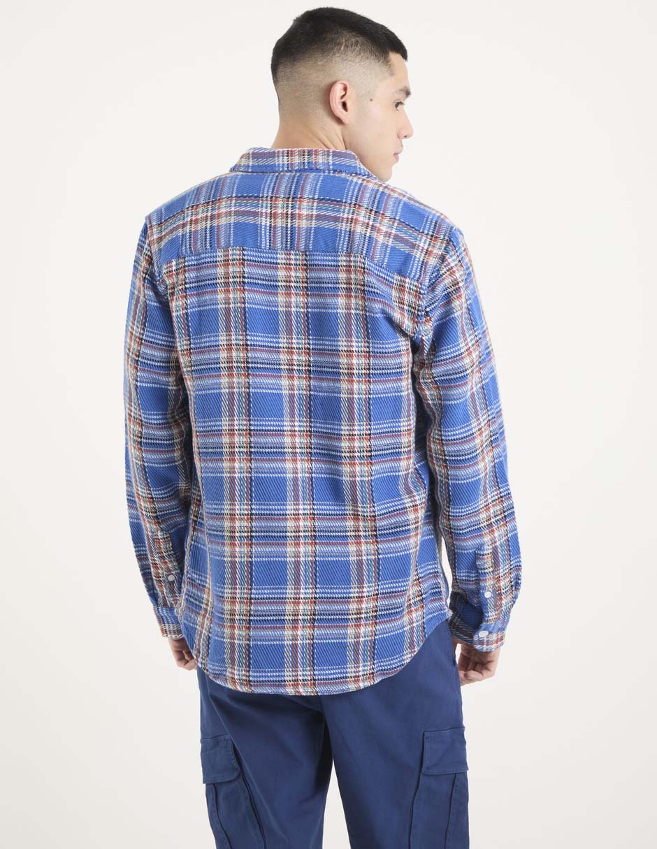 Camisa casual de algodón manga larga para hombre 2