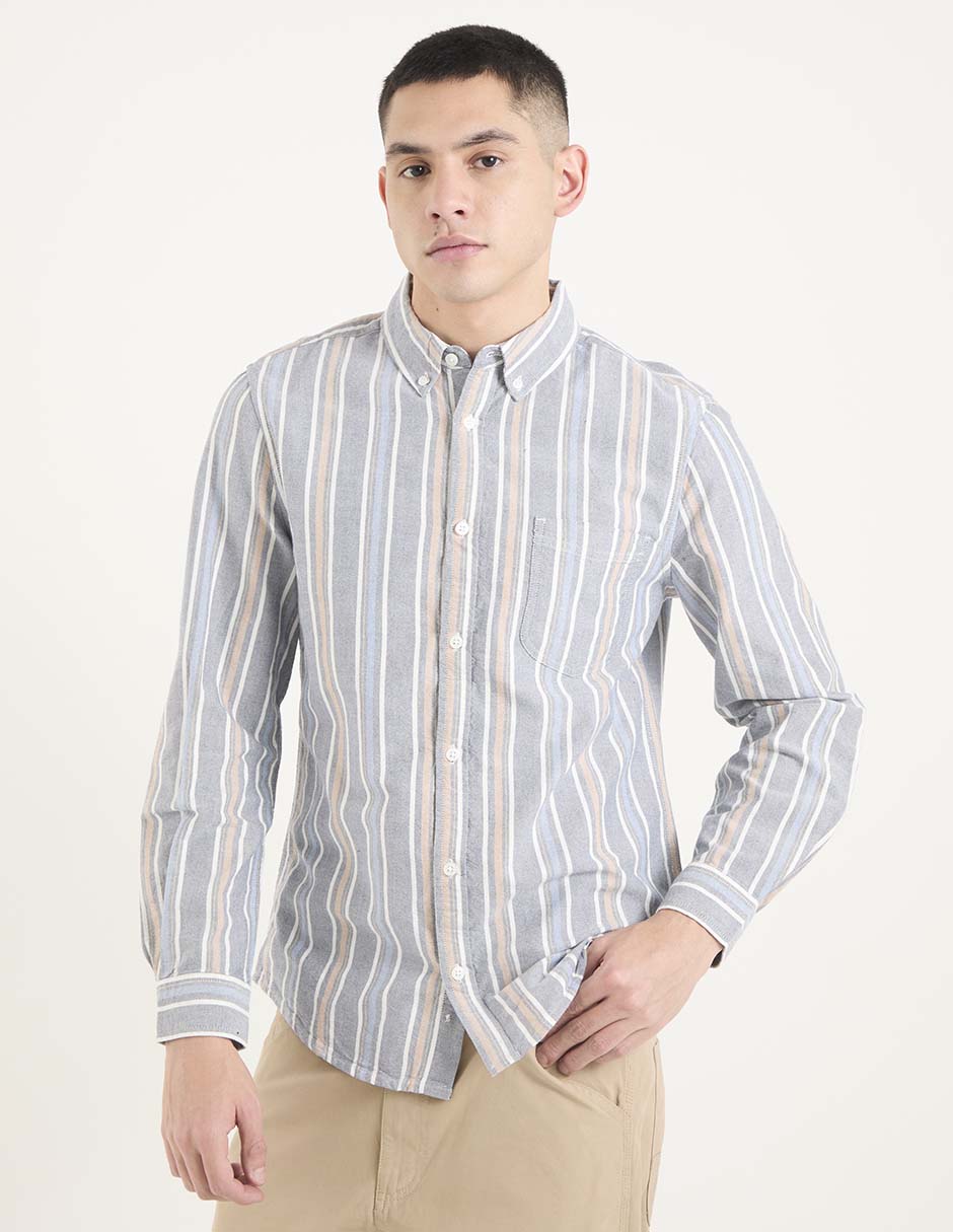Camisa casual manga larga para hombre Camisa casual manga larga para hombre