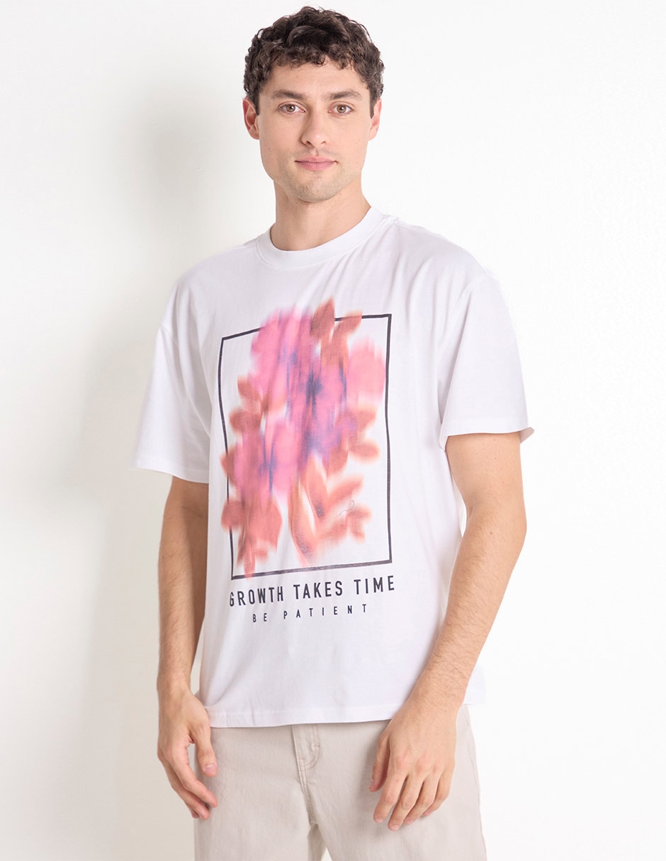 Playera cuello redondo para hombre