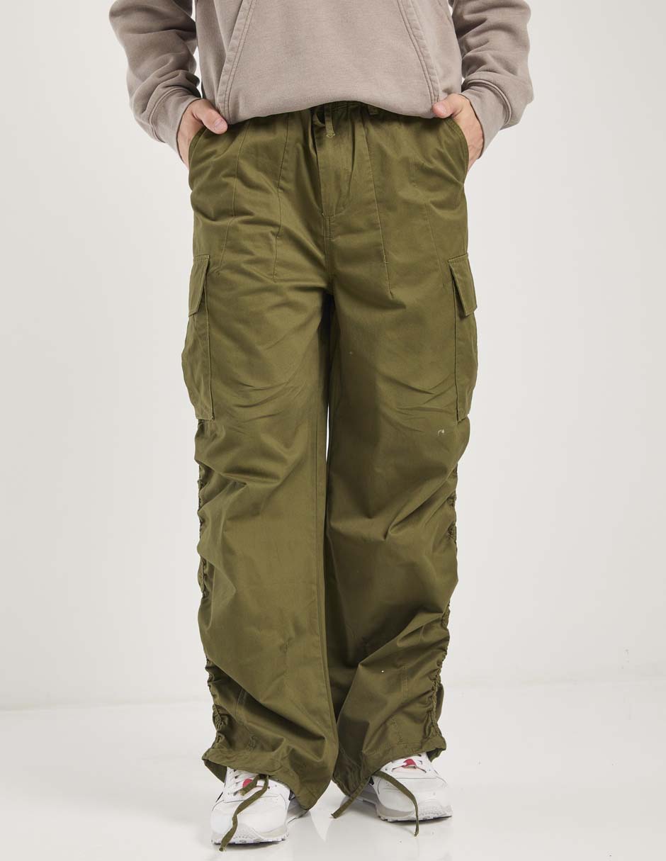 Pantalón cargo straight de algodón para hombre
