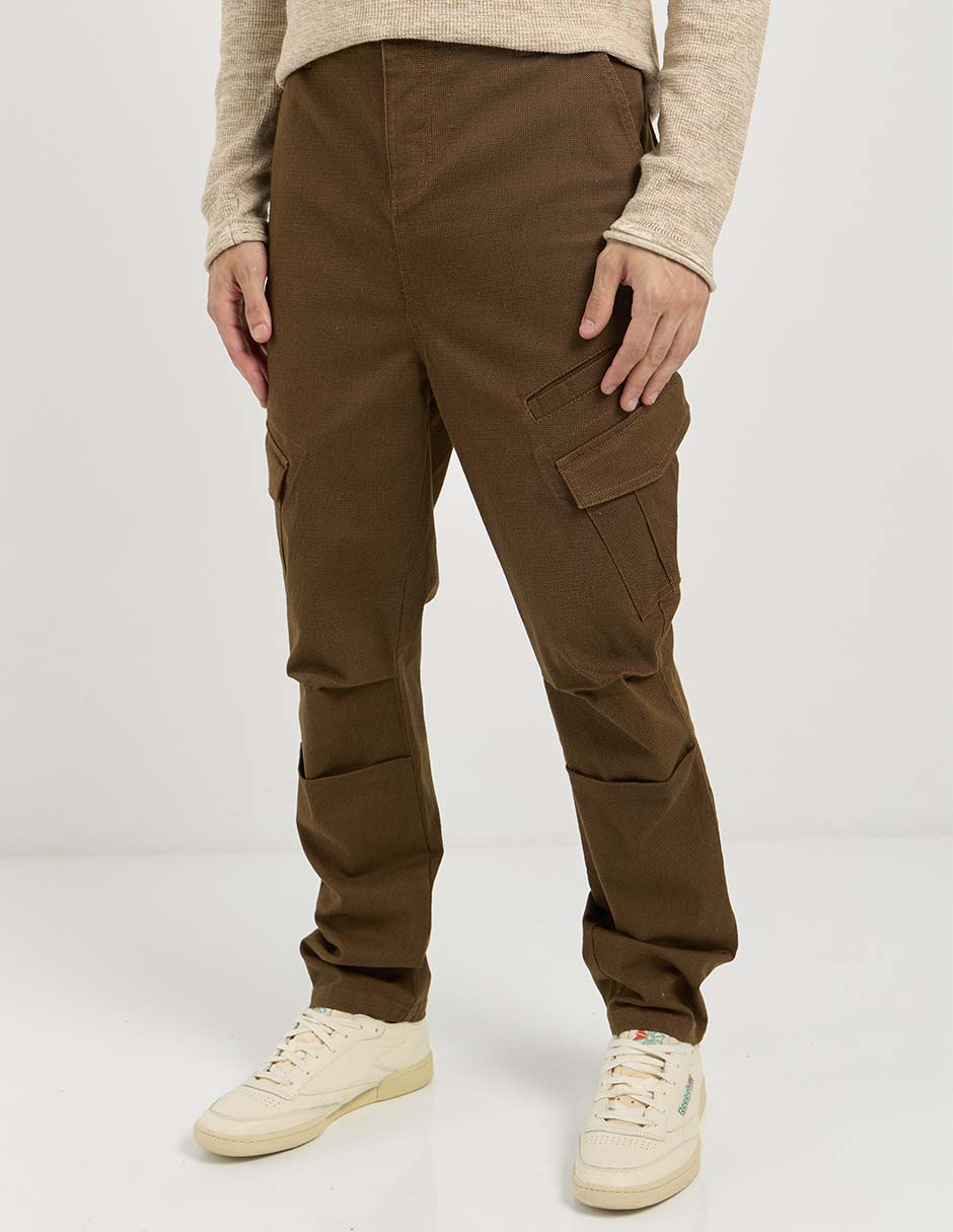 Pantalón cargo straight de algodón para hombre Pantalón cargo straight de algodón para hombre