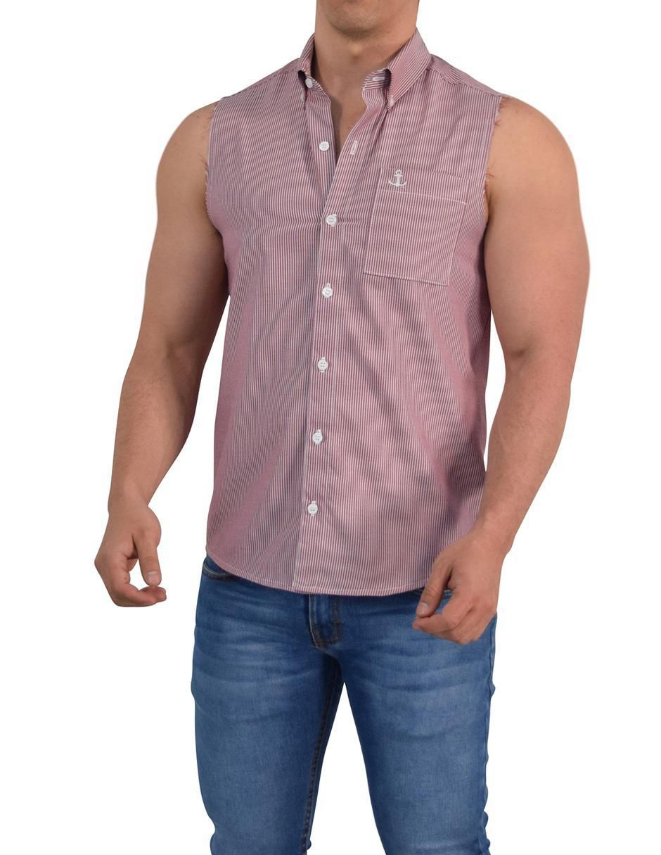"camisa/sobrecamisa" casual john leopard "de" (si aplica) poliéster "manga" sin manga "para hombre"