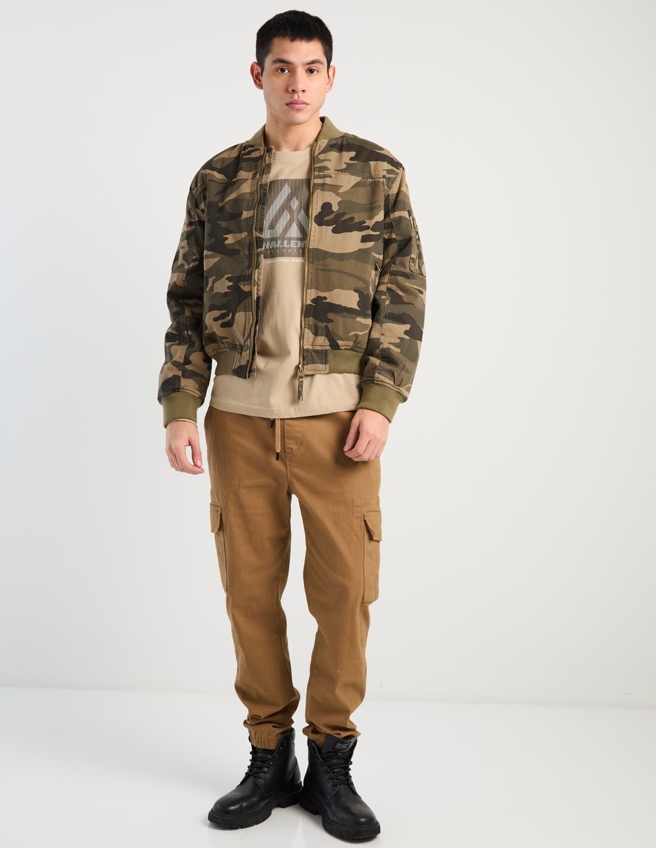 Chamarra bomber con bolsillos para hombre 3