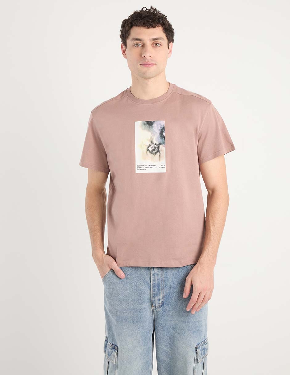 Playera cuello redondo para hombre