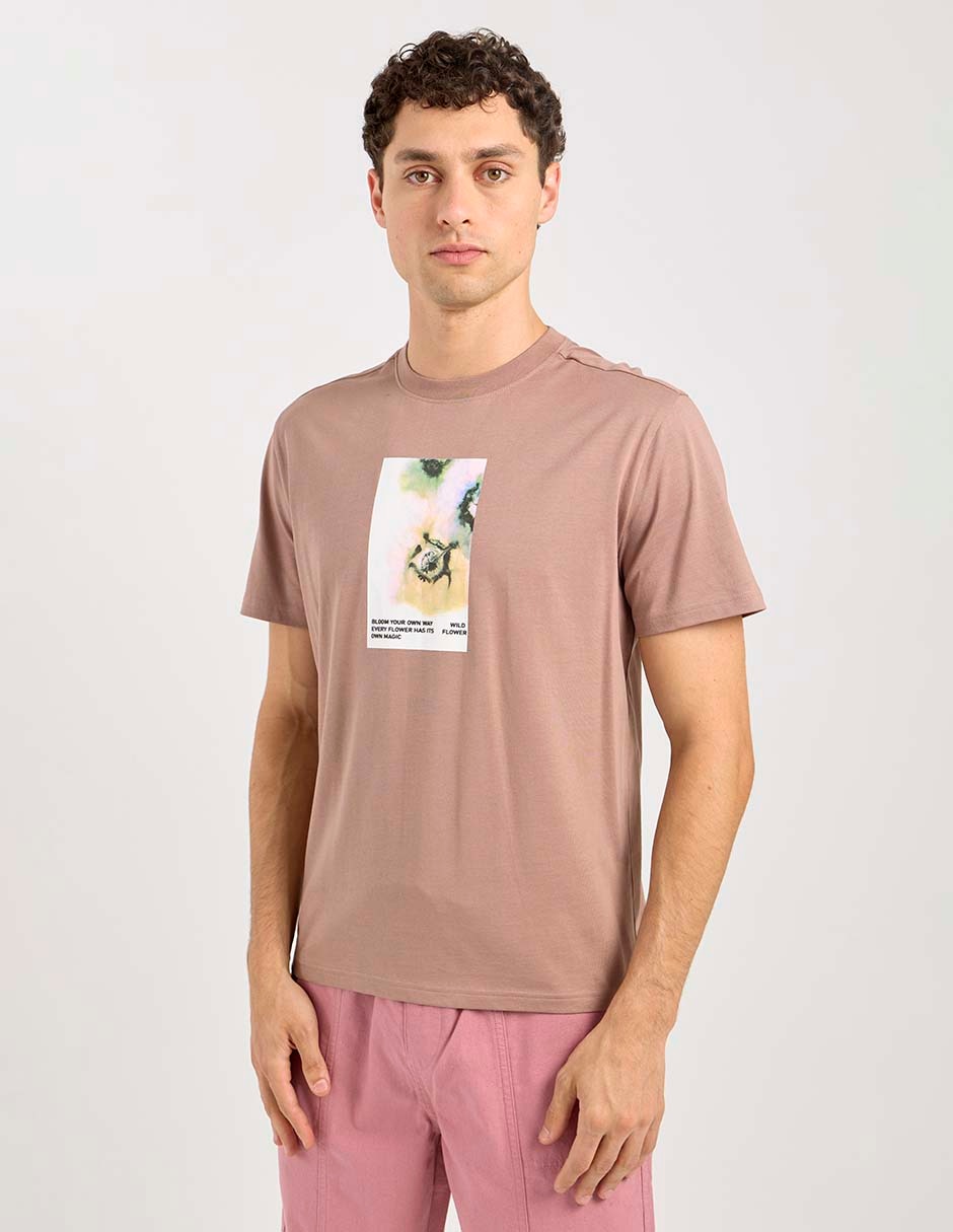 Playera cuello redondo para hombre