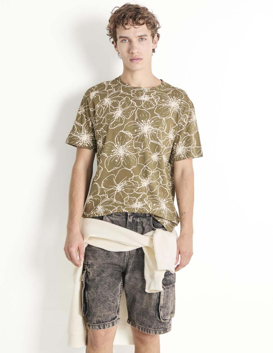 Playera cuello redondo para hombre