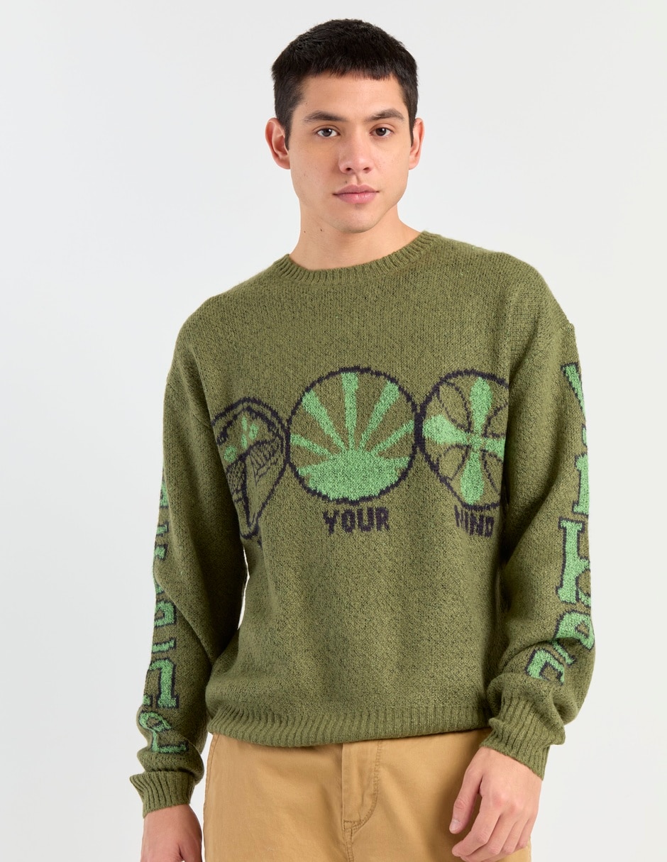Suéter cuello redondo para hombre