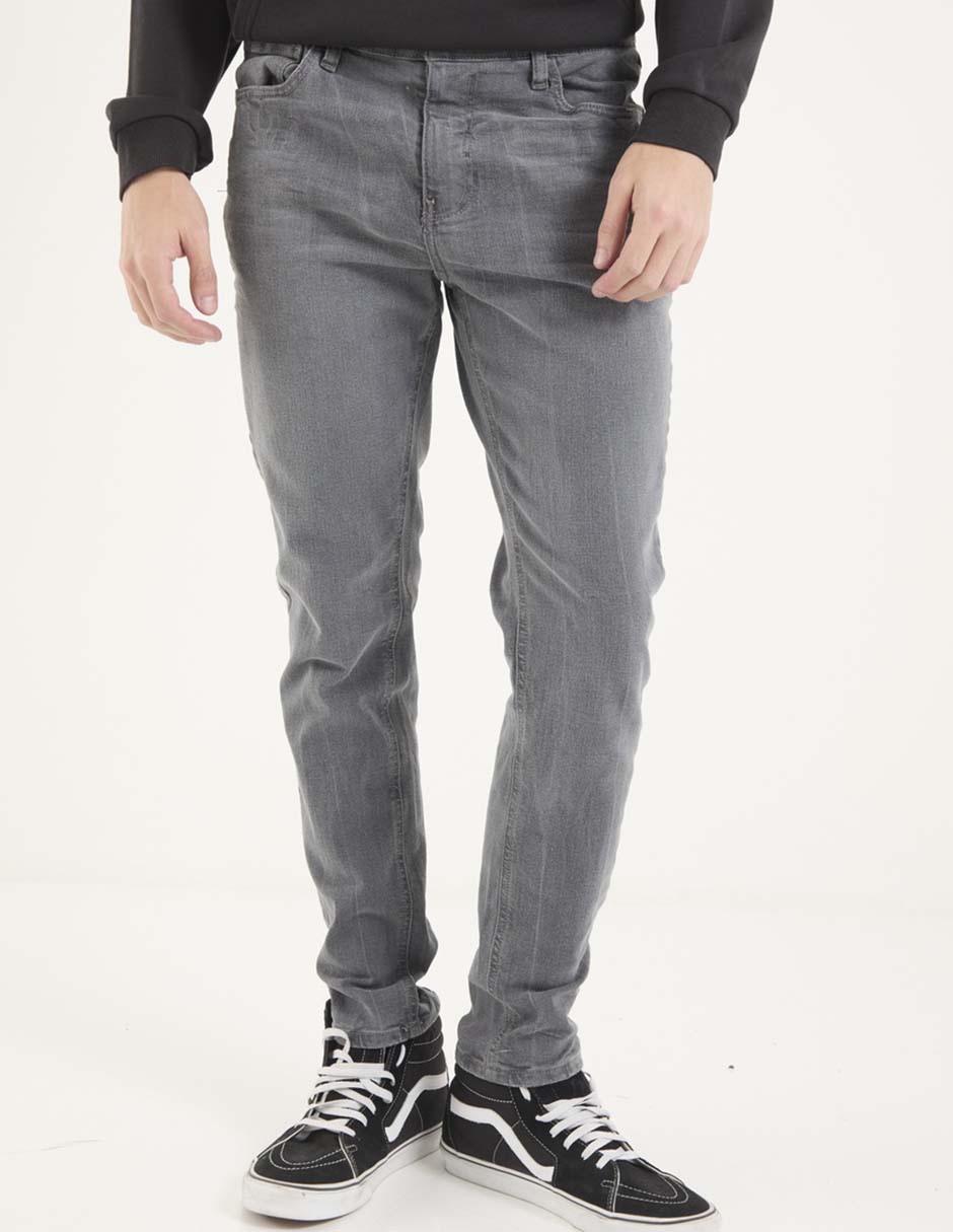 Jeans straight lavado obscuro para hombre