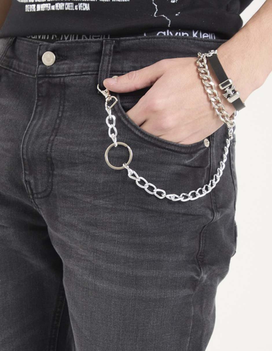Jeans skinny lavado obscuro para hombre 4