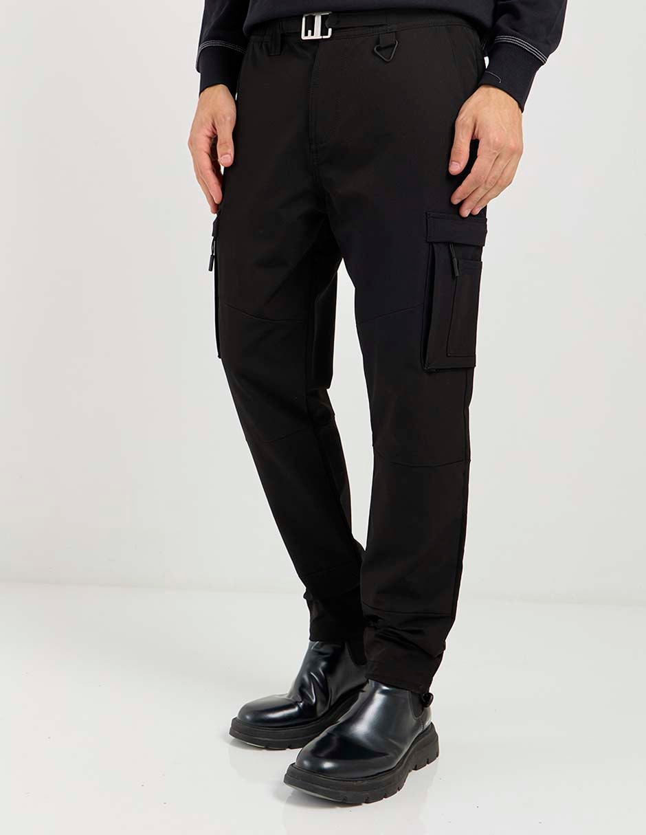 Jogger straight con bolsillos para hombre