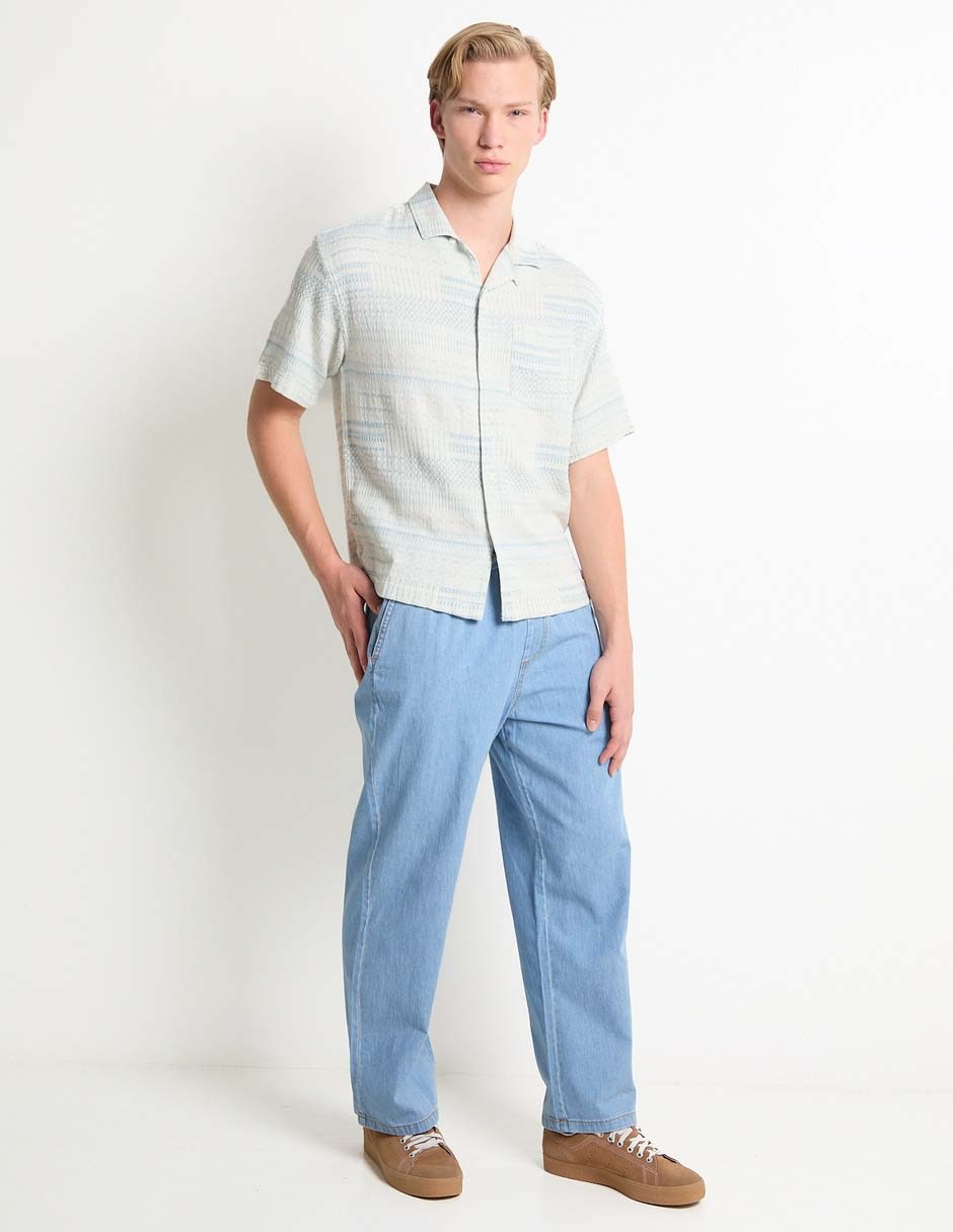 Camisa casual de algodón manga corta para hombre 3