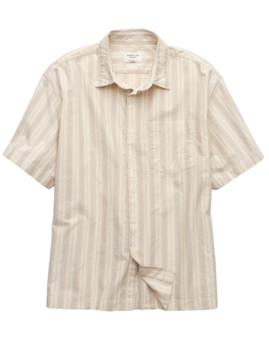 Camisa casual de algodón manga corta para hombre 3