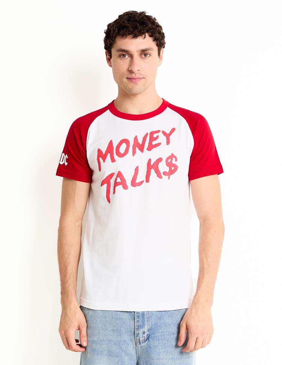 Playera ac/dc money talks cuello redondo para hombre 1