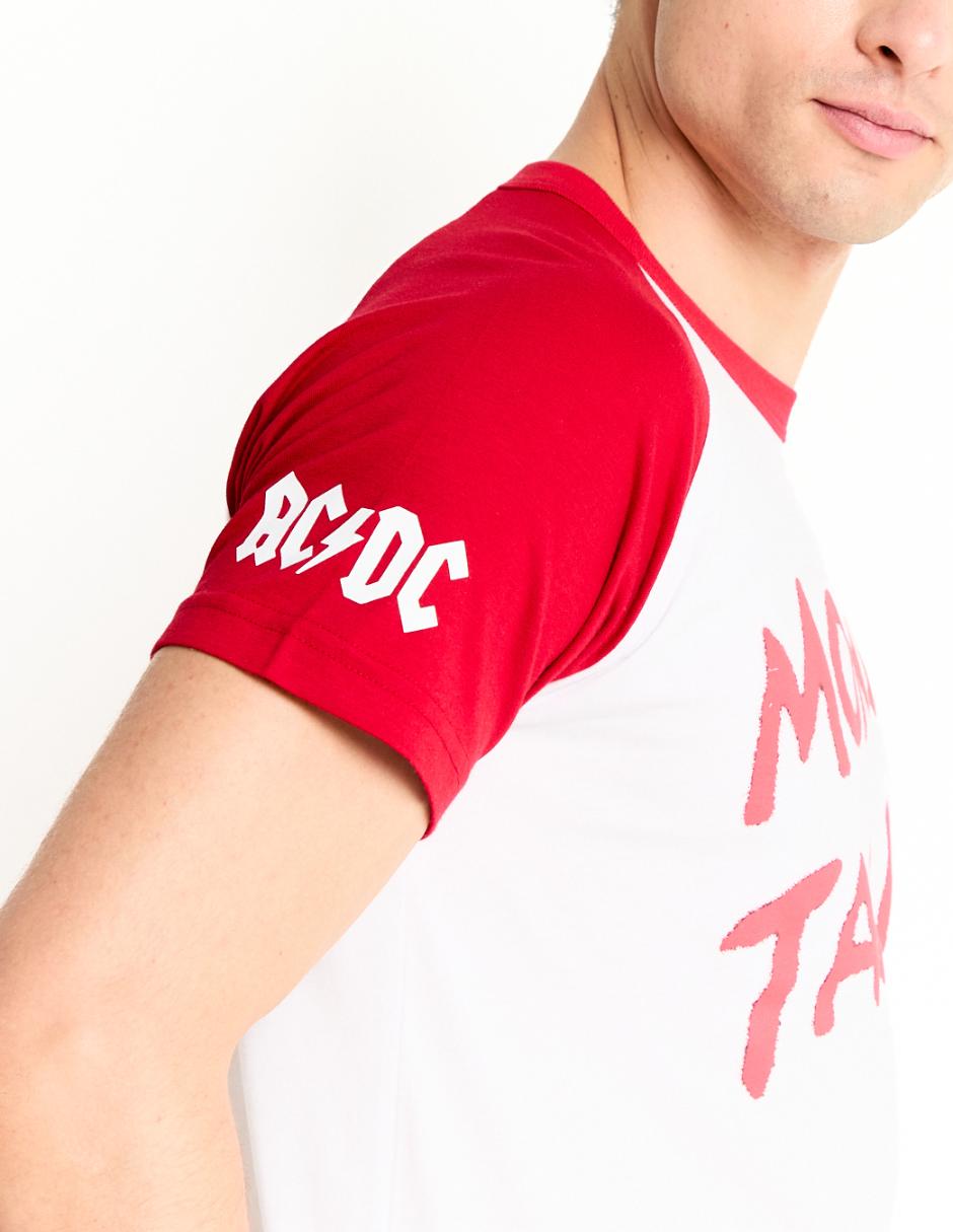 Playera ac/dc money talks cuello redondo para hombre