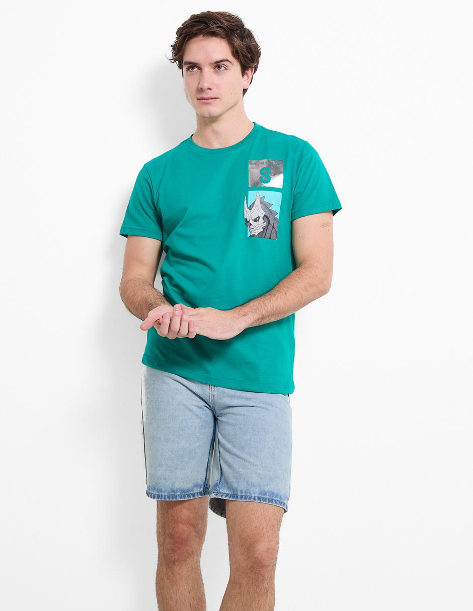 Playera kaiju no. 8 cuello redondo para hombre 1
