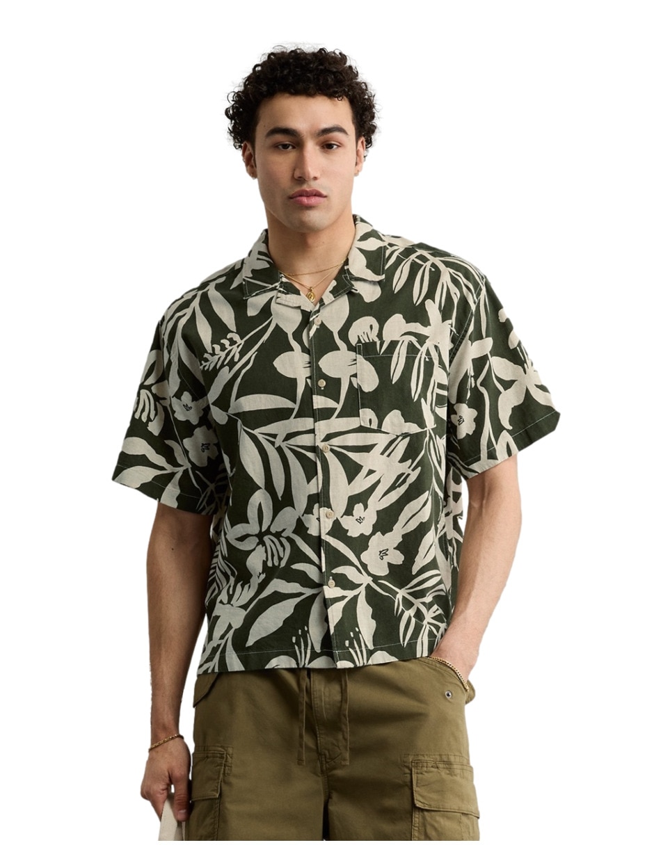 Camisa casual de algodón manga corta para hombre Camisa casual de algodón manga corta para hombre