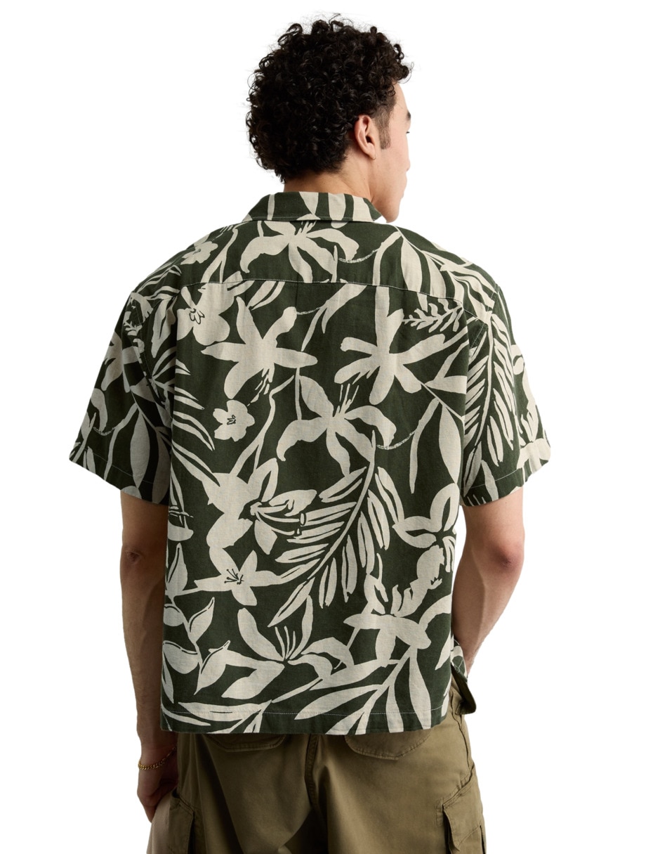 Camisa casual de algodón manga corta para hombre 2