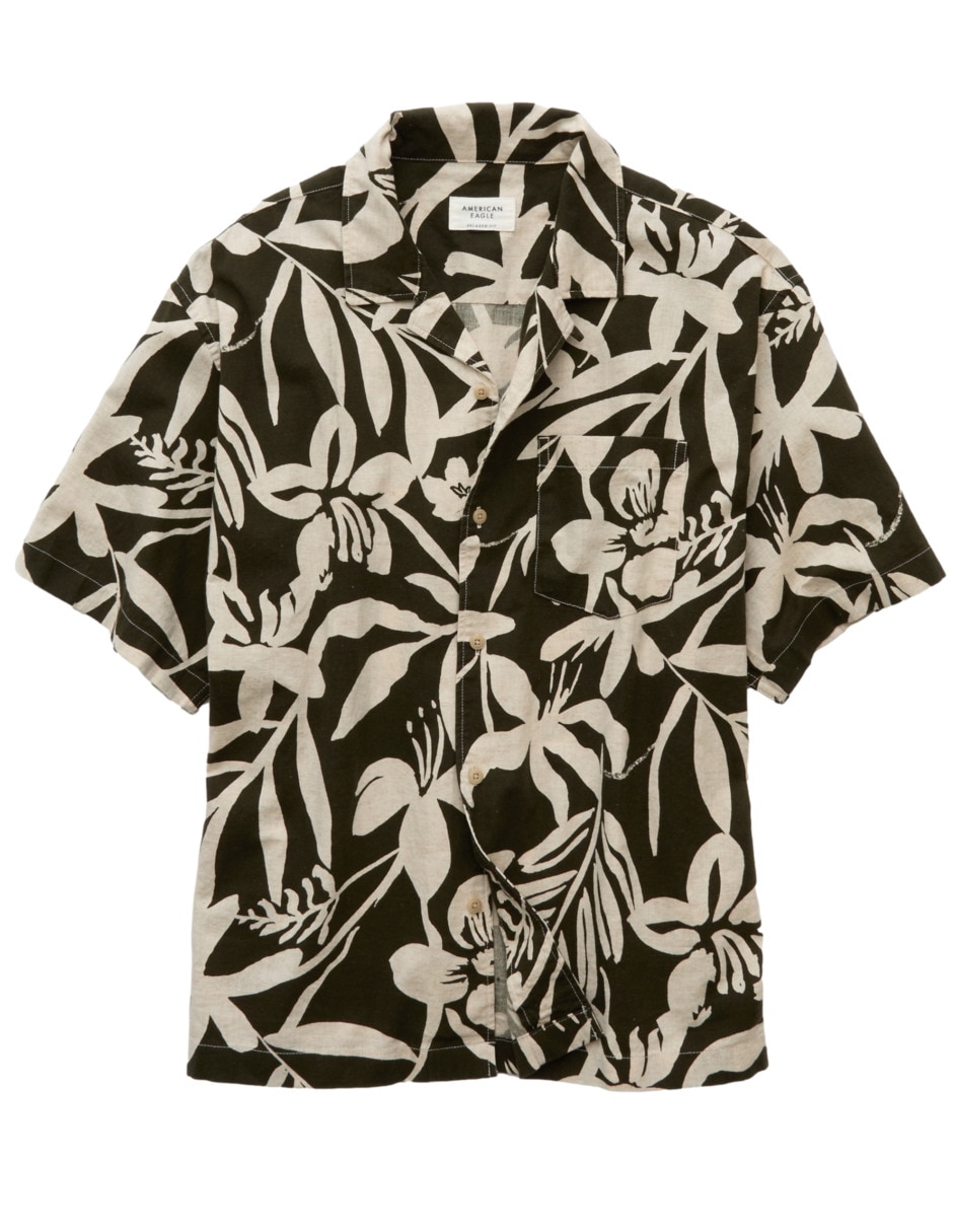 Camisa casual de algodón manga corta para hombre 3