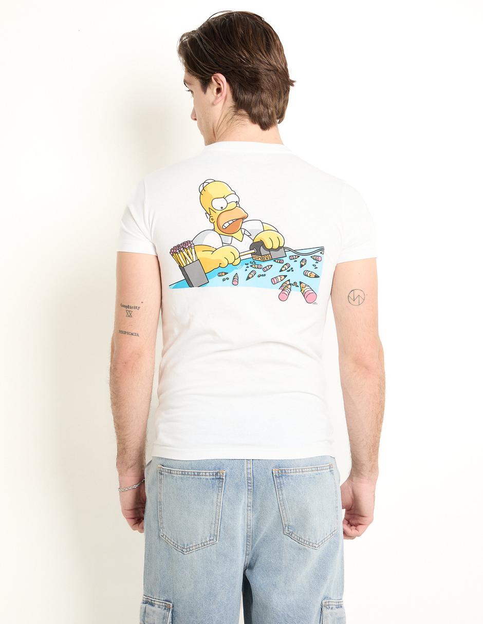 Playera Simpson cuello redondo para hombre 2