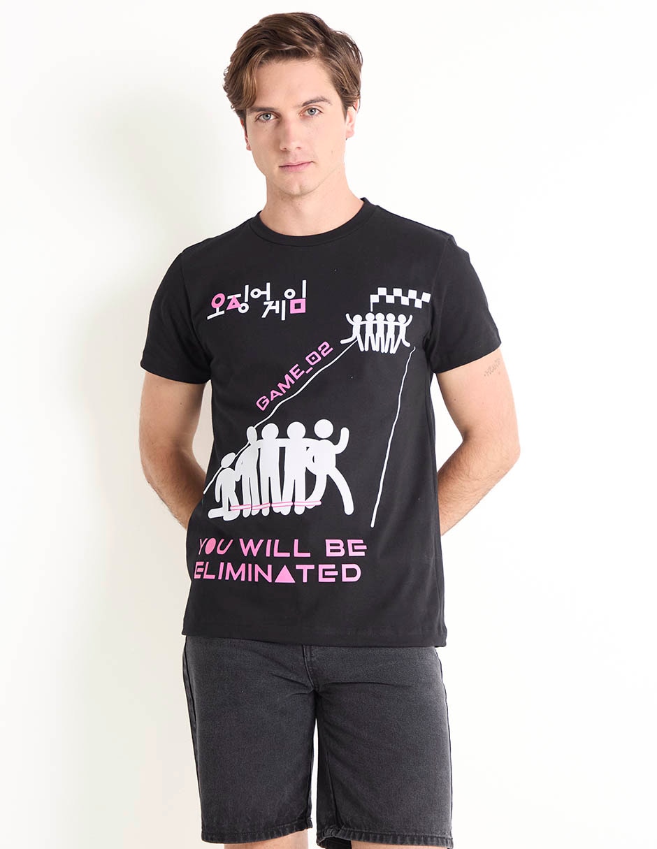 Playera Juego del Calamar cuello redondo para hombre