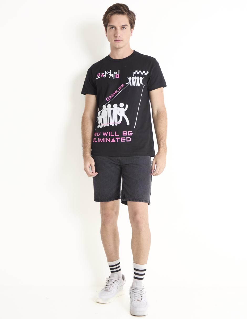 Playera Juego del Calamar cuello redondo para hombre 3