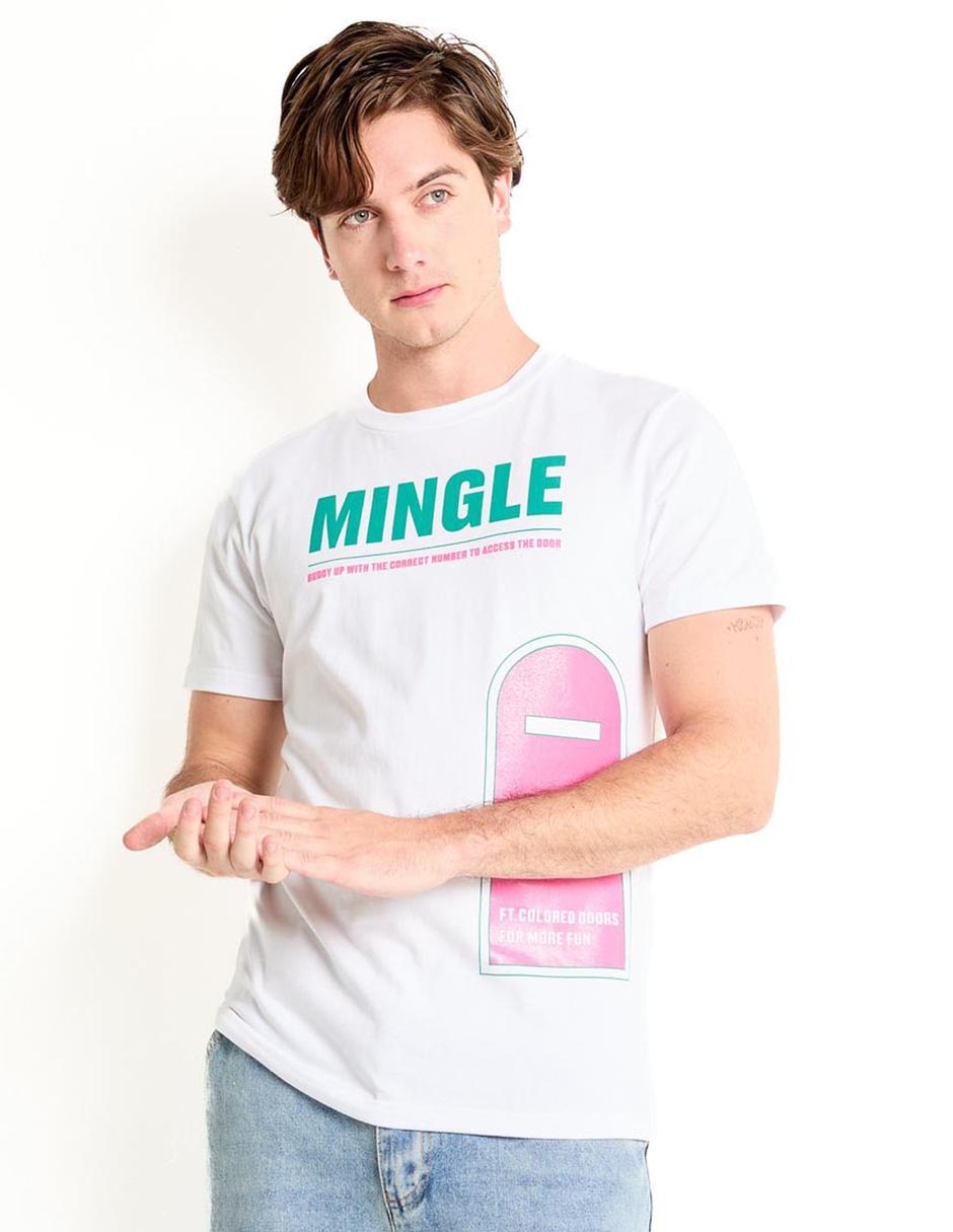 Playera Mingle cuello redondo para hombre