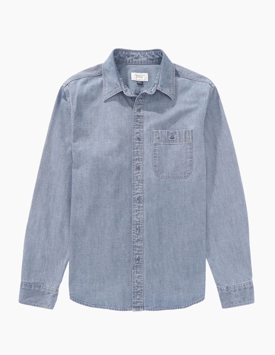 Camisa casual de algodón manga larga para hombre 3