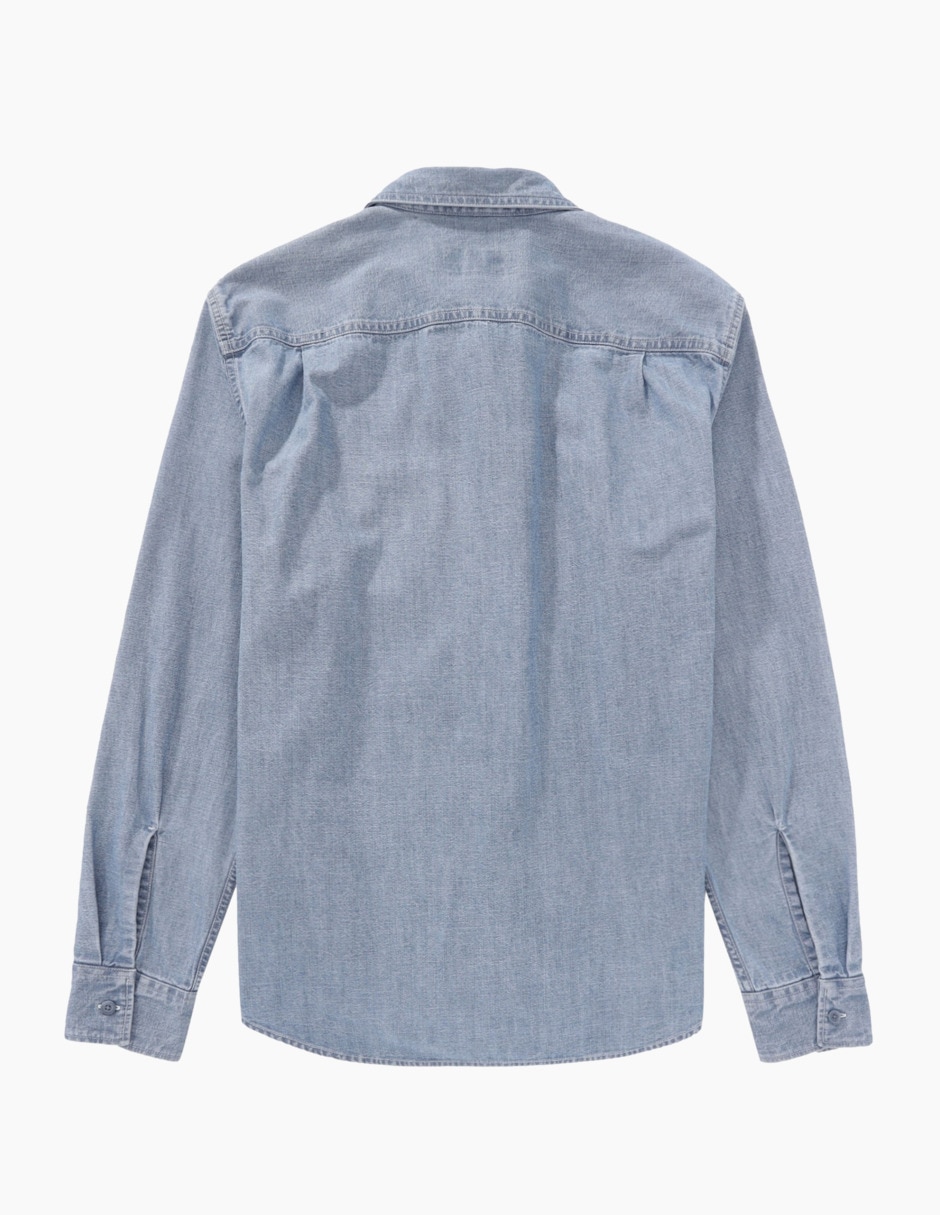 Camisa casual de algodón manga larga para hombre 4