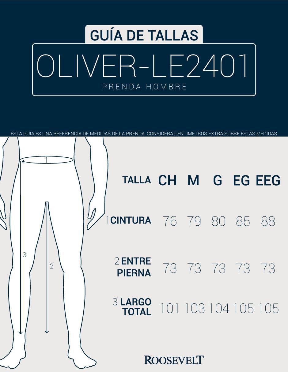 Jogger regular roosevelt roosevelt jogger oliver-le2401 "estampado" liso con bolsillos "para hombre"