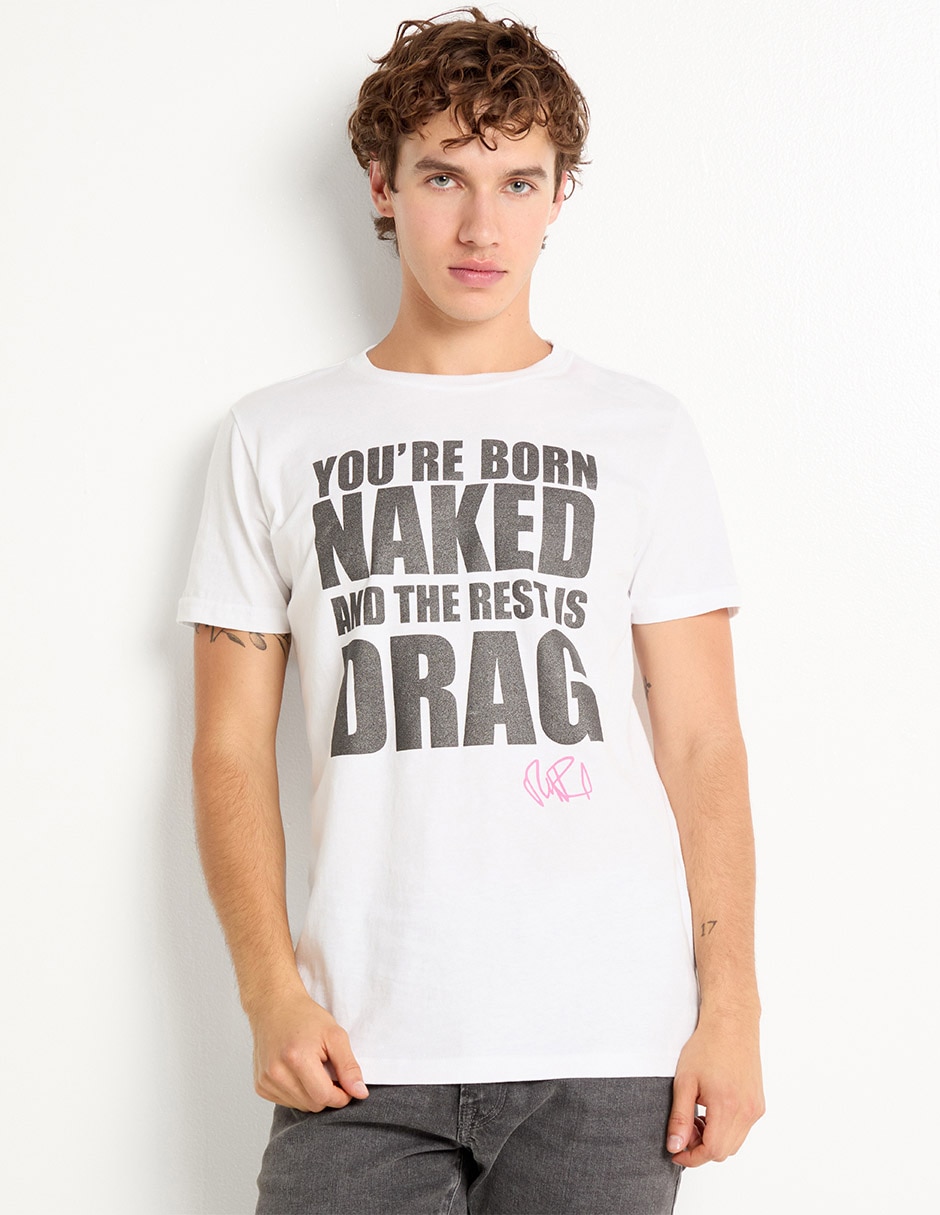 Playera cuello redondo para hombre