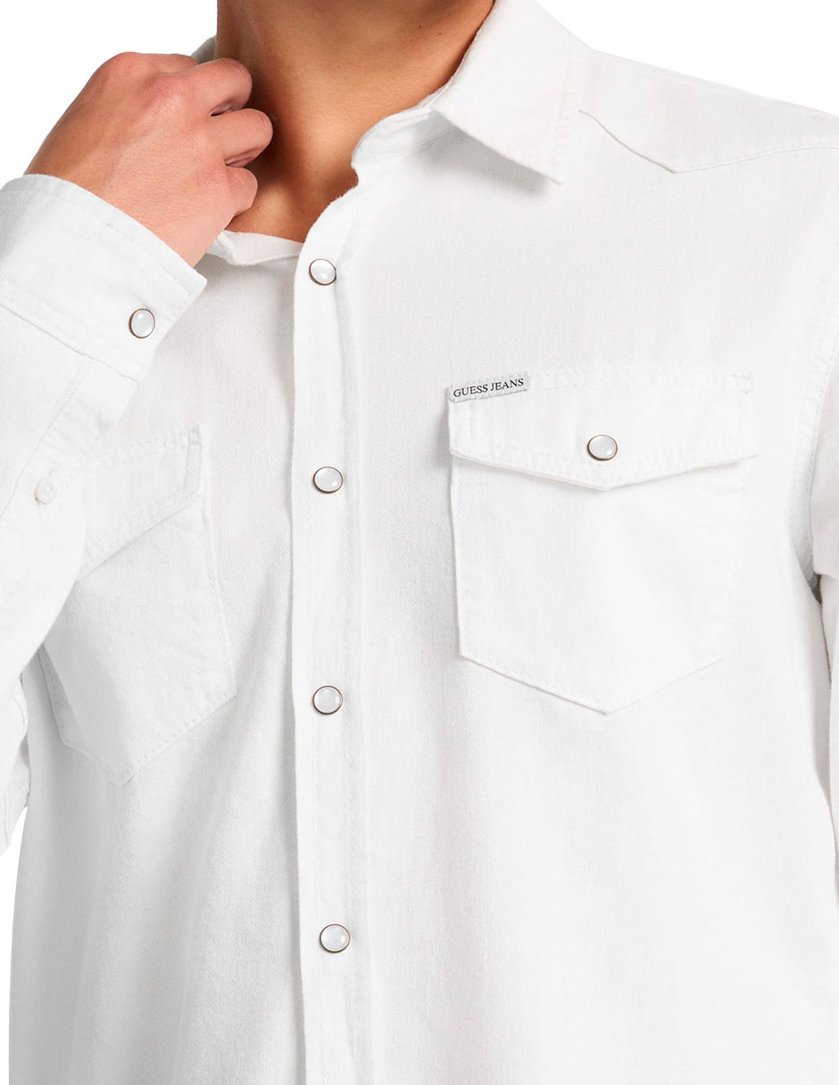 Camisa casual de algodón manga larga para hombre 3