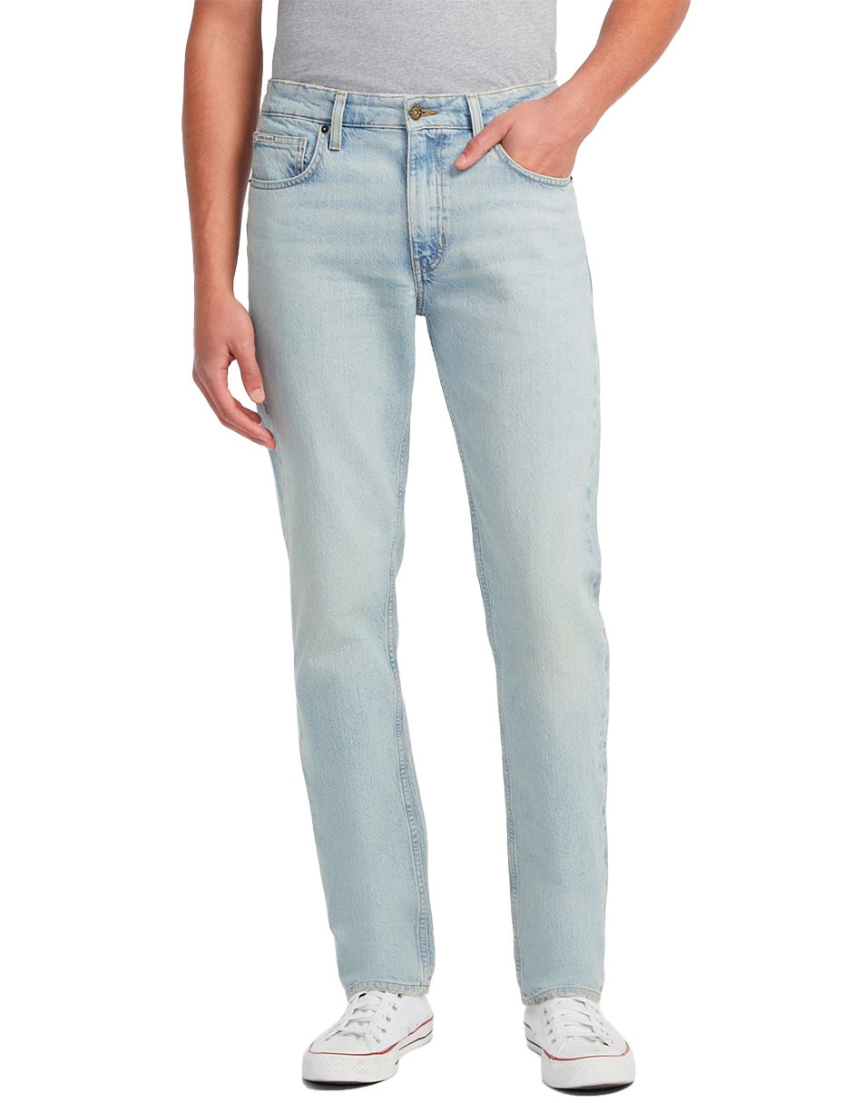 Jeans skinny lavado claro para hombre