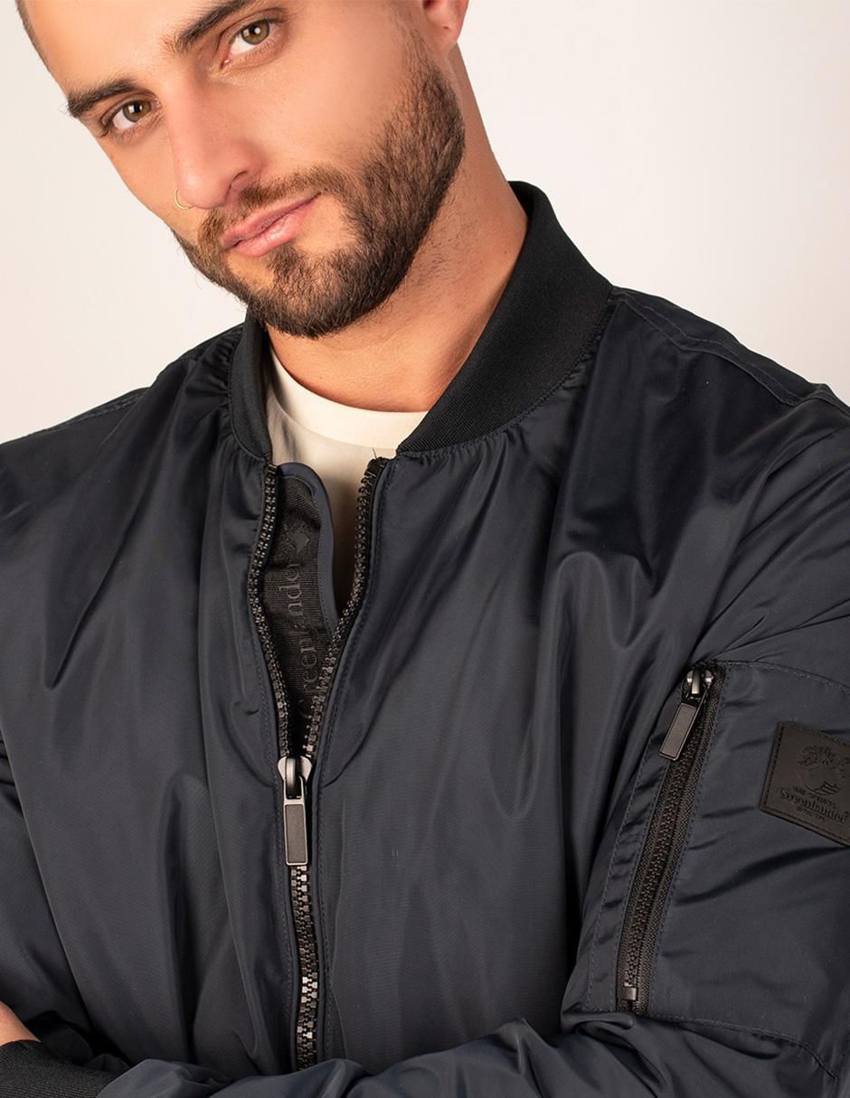 Chamarra bomber greenlander con bolsillos para hombre