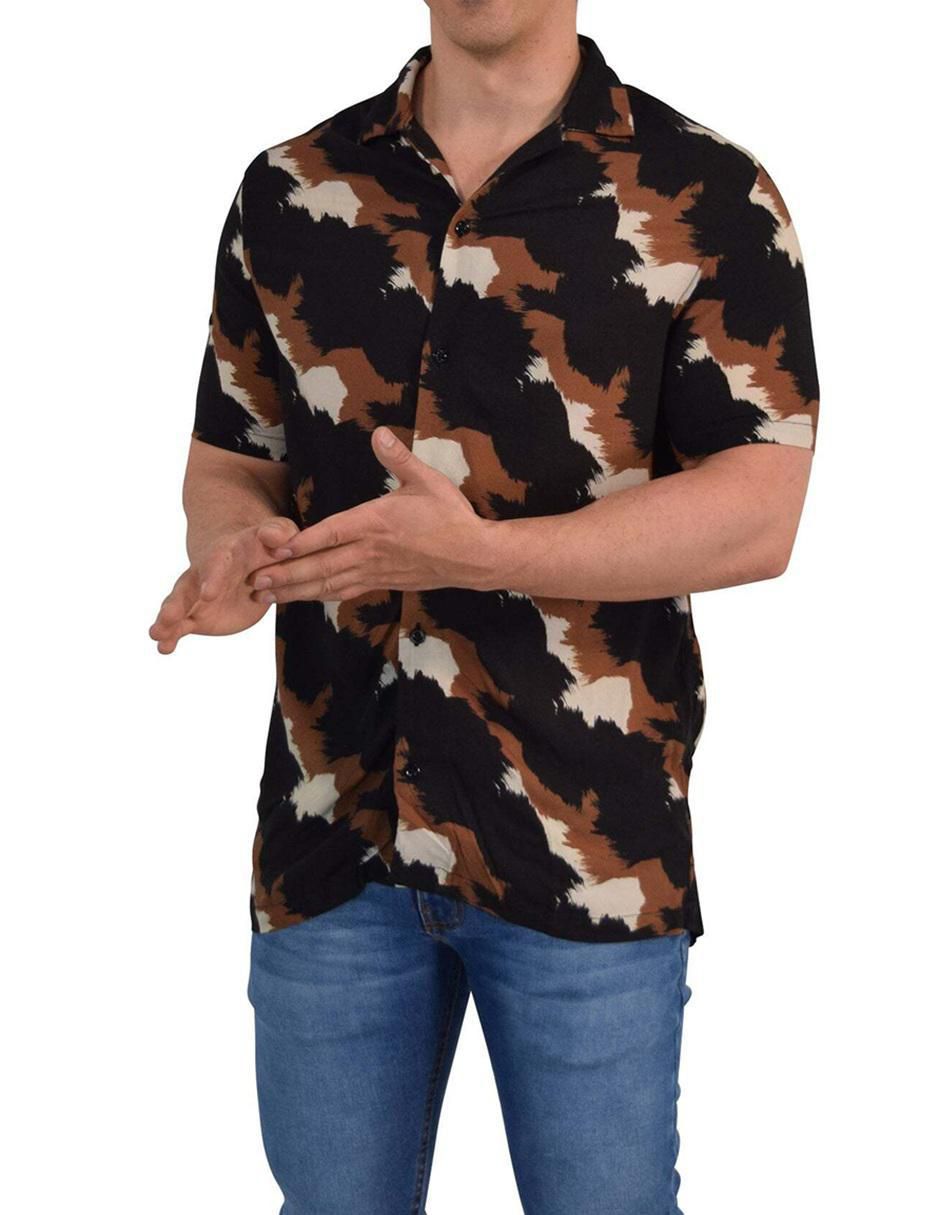 Camisa casual de algodón manga corta para hombre 2