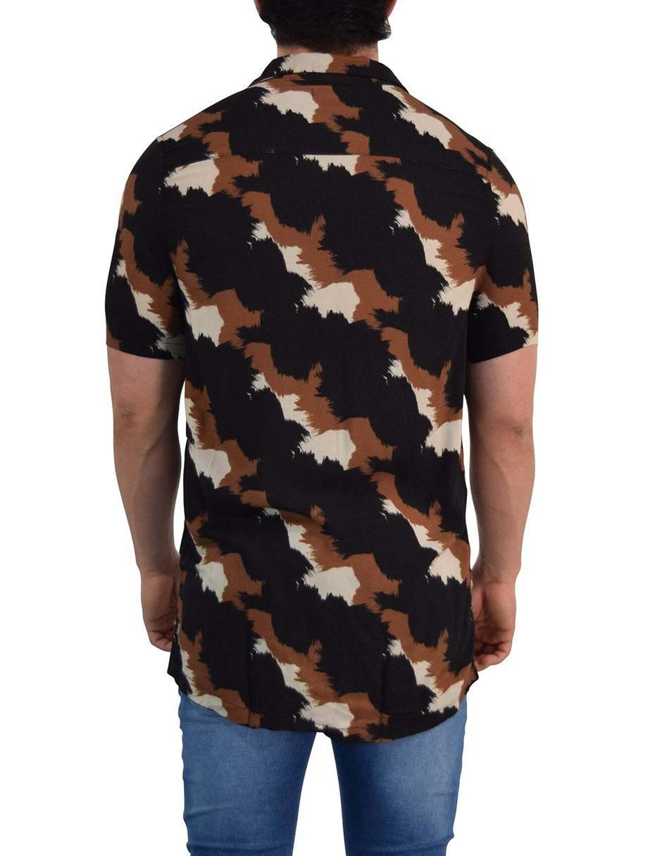 Camisa casual de algodón manga corta para hombre 3