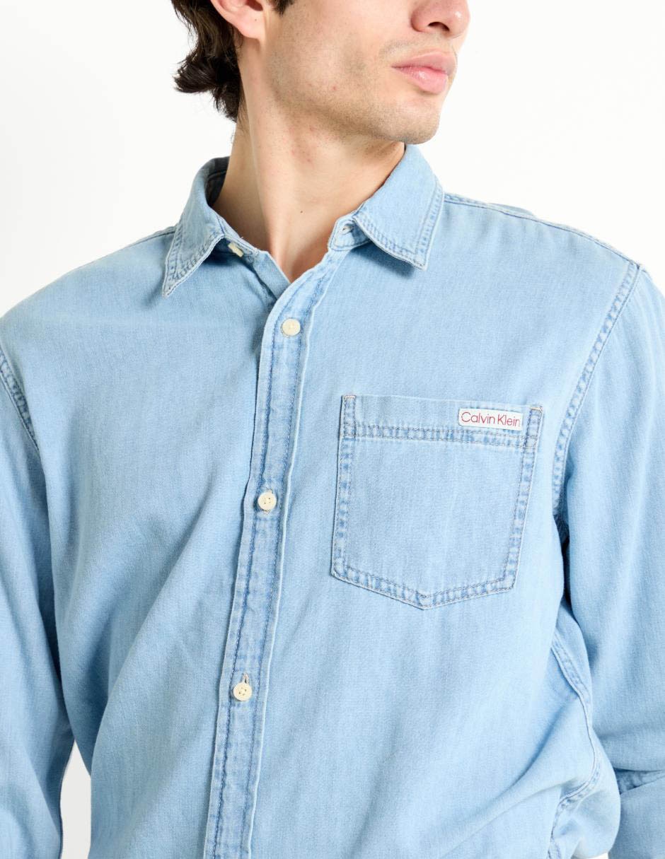 Camisa casual de algodón manga larga para hombre 3