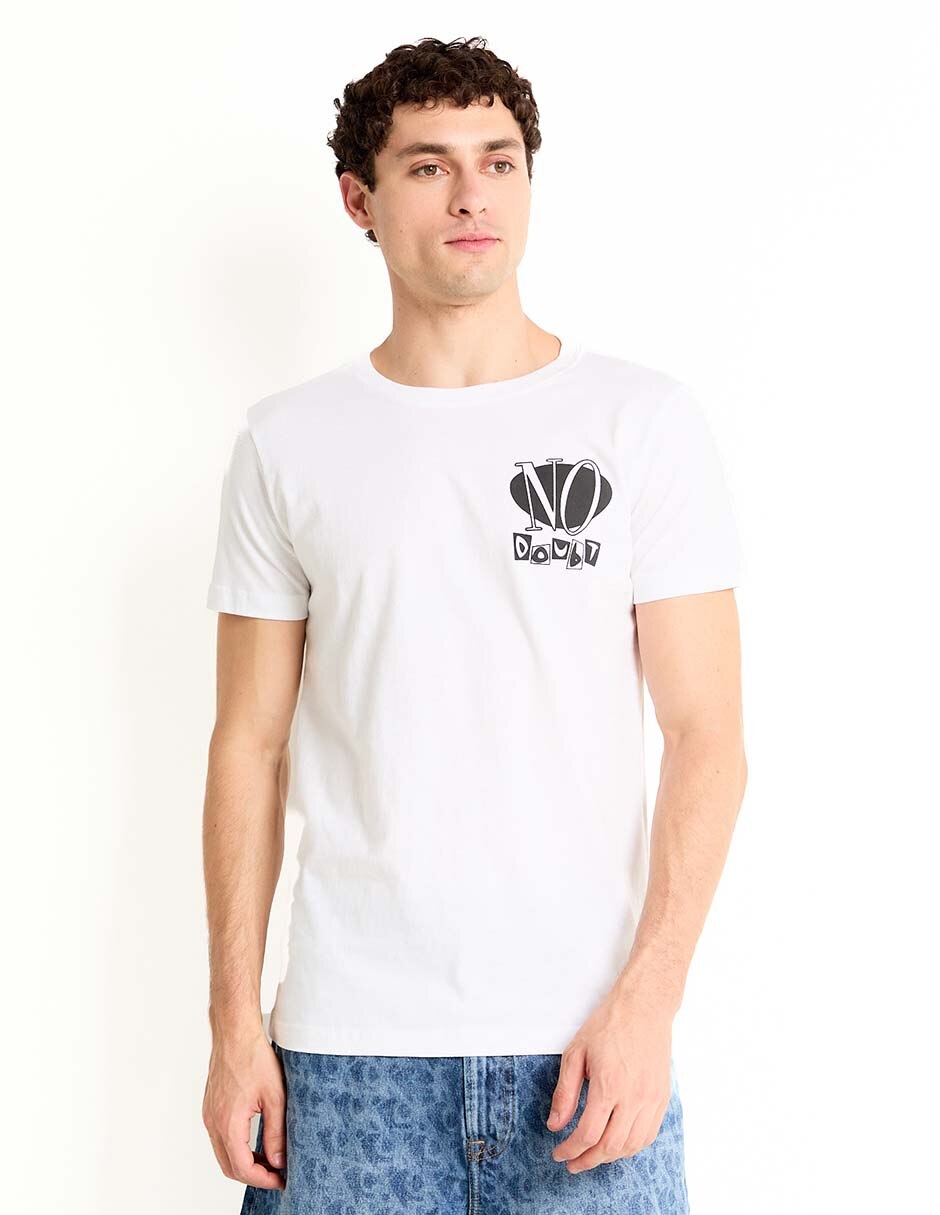 Playera cuello redondo para hombre